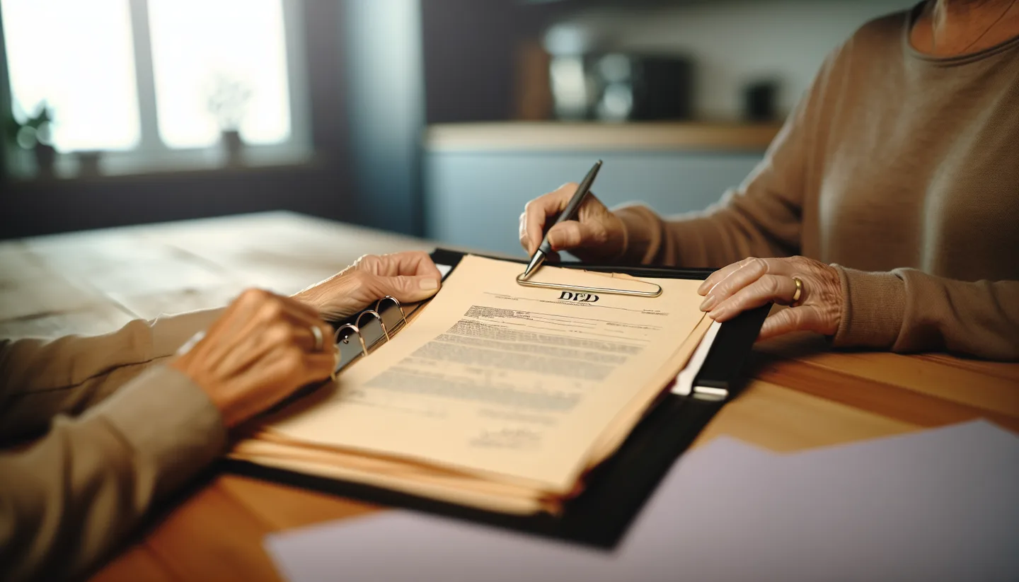 Sorting through inherited land documents and deed paperwork