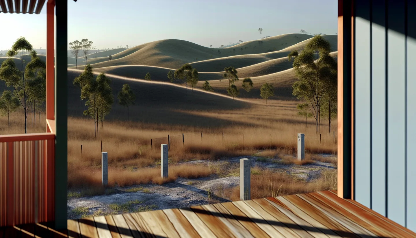 Porch view overlooking a vacant lot for sale