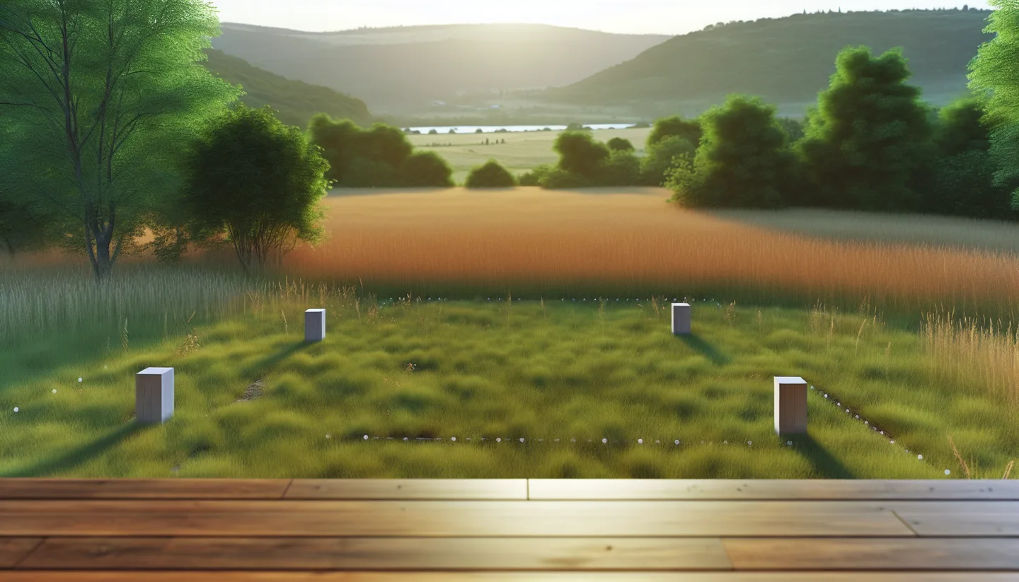 Porch view overlooking a vacant lot for sale