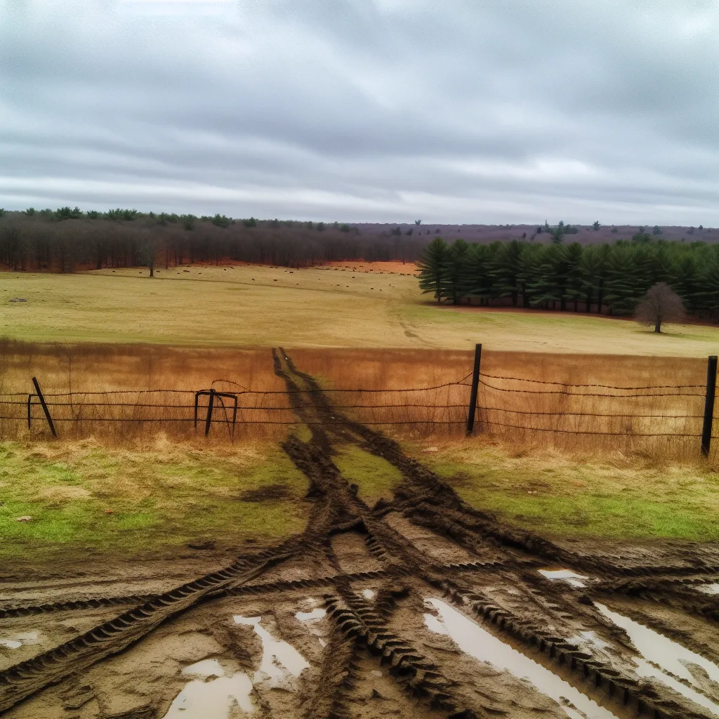 Rural acreage with open grassland in Connecticut
