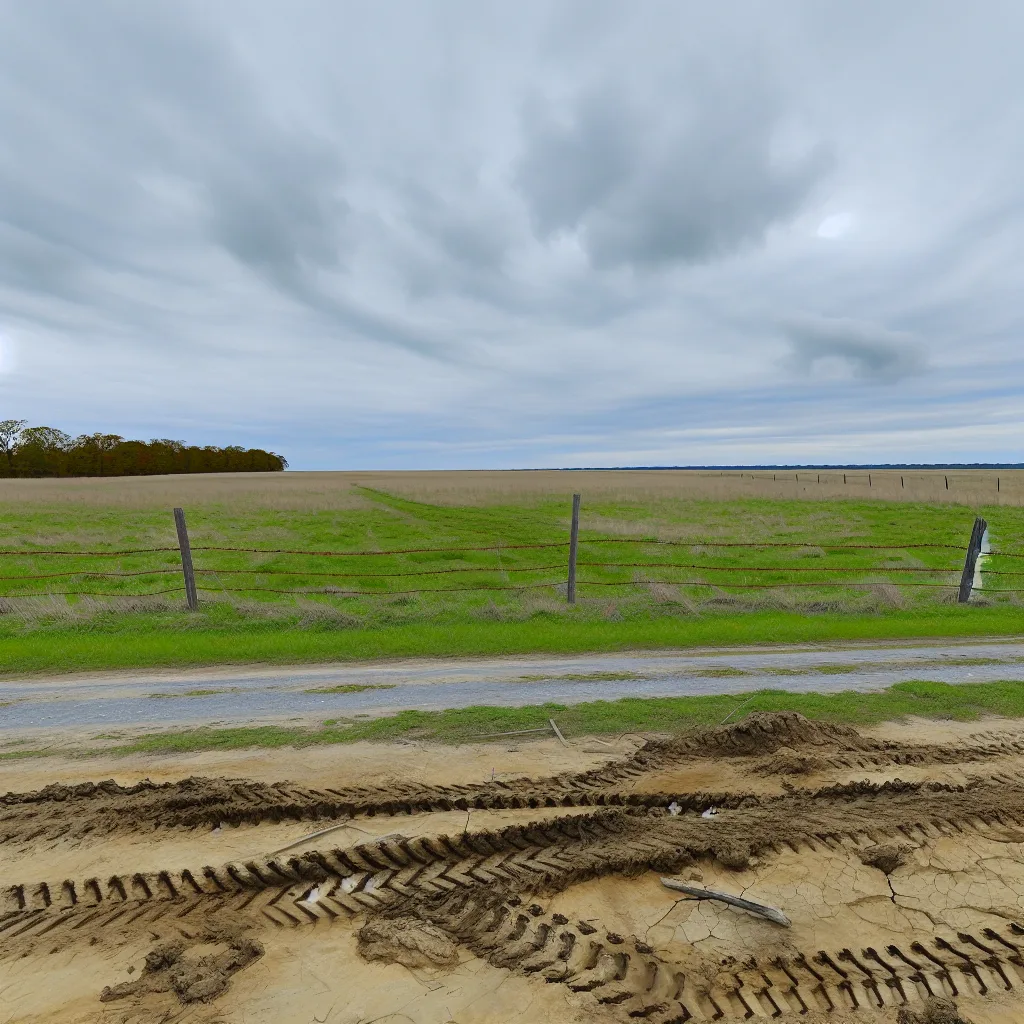 Rural acreage with open grassland in Delaware