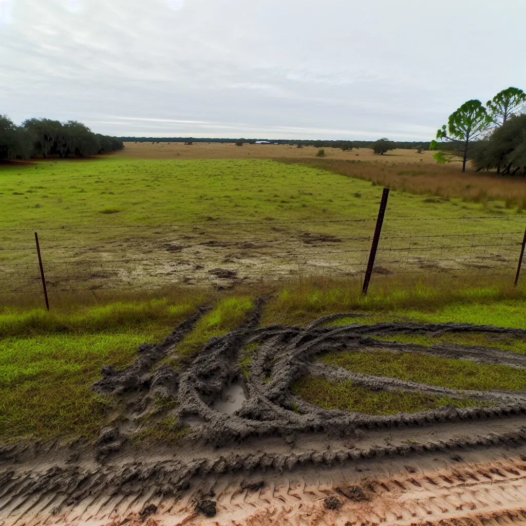 Rural acreage with open grassland in Florida