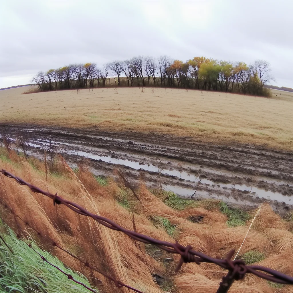 Rural acreage with open grassland in Illinois