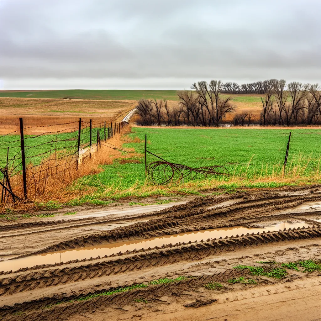 Rural acreage with open grassland in Iowa
