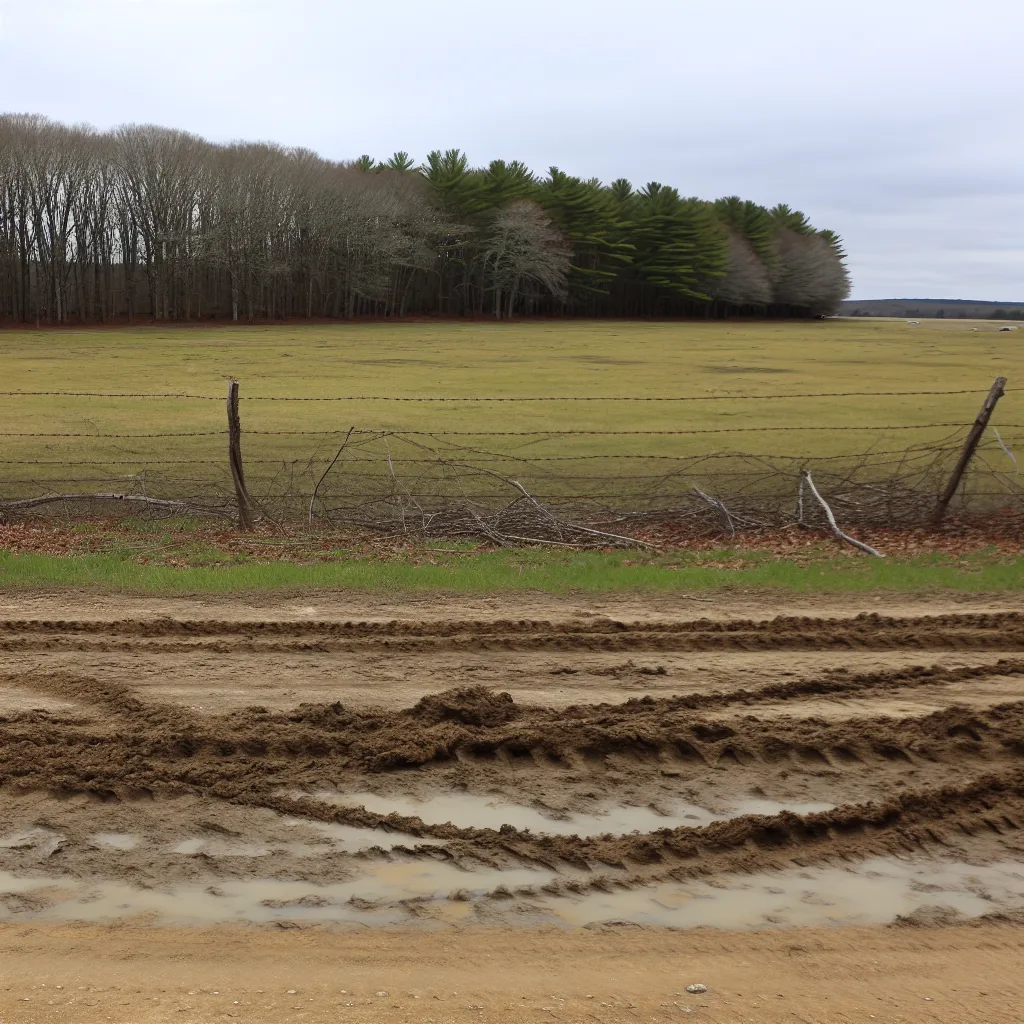 Rural acreage with open grassland in Massachusetts