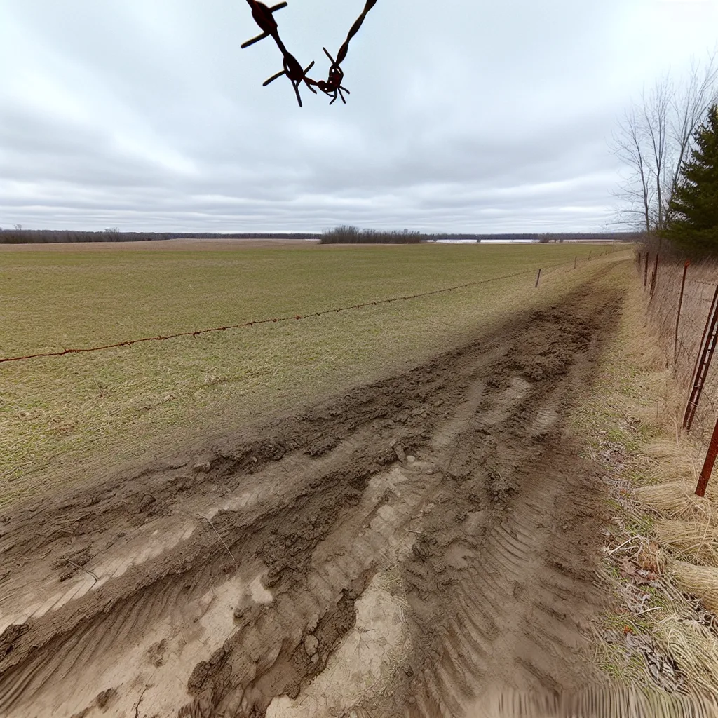 Rural acreage with open grassland in Michigan