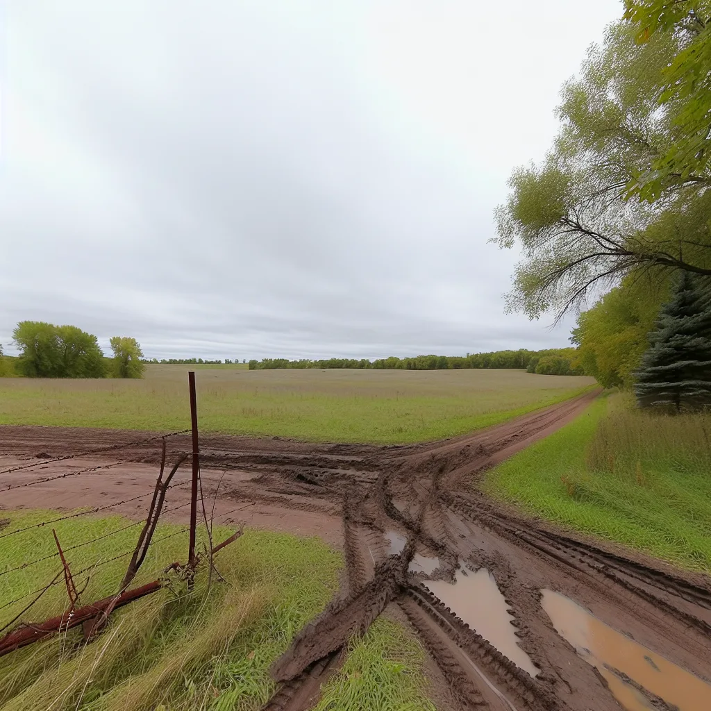 Rural acreage with open grassland in Minnesota