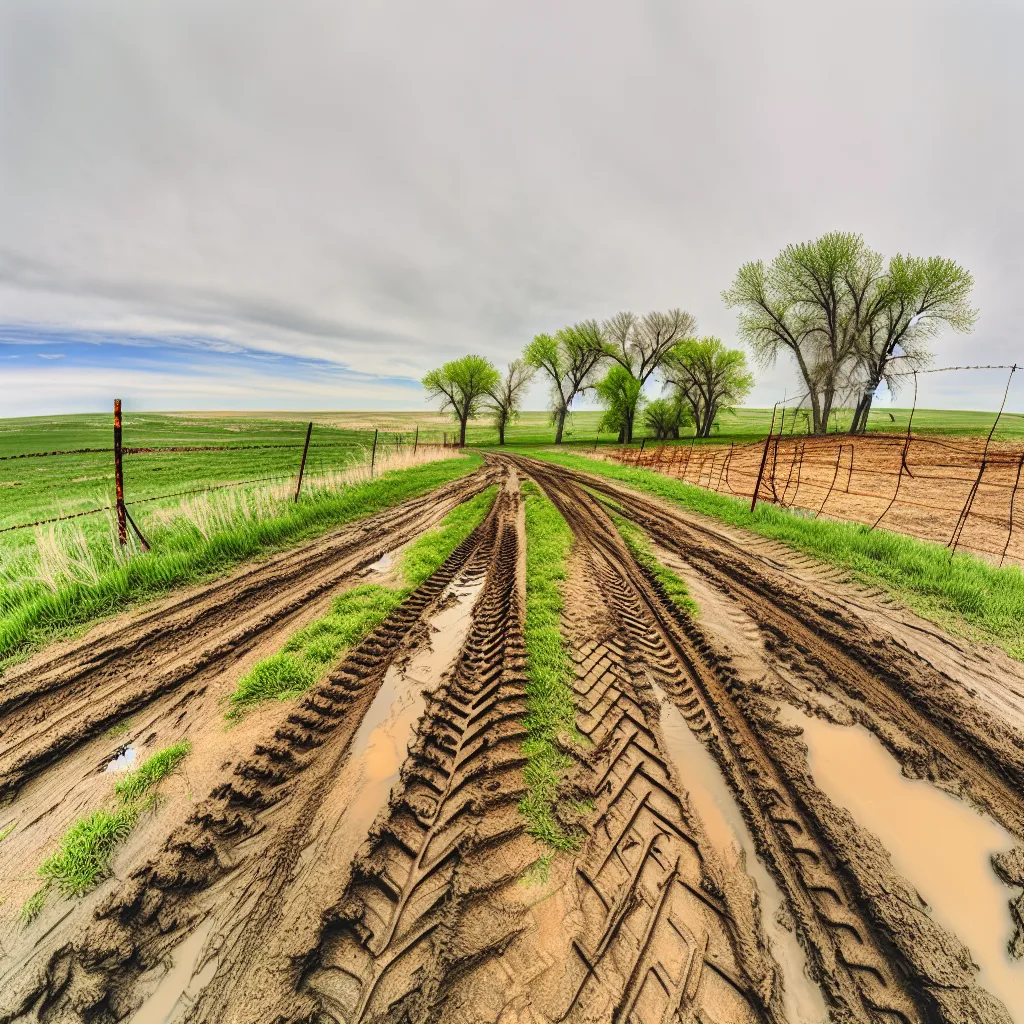 Rural acreage with open grassland in Nebraska