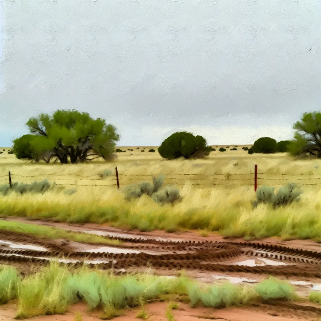 Rural acreage with open grassland in New Mexico