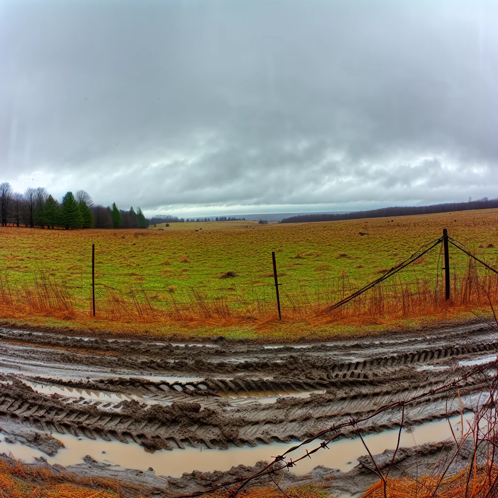 Rural acreage with open grassland in New York