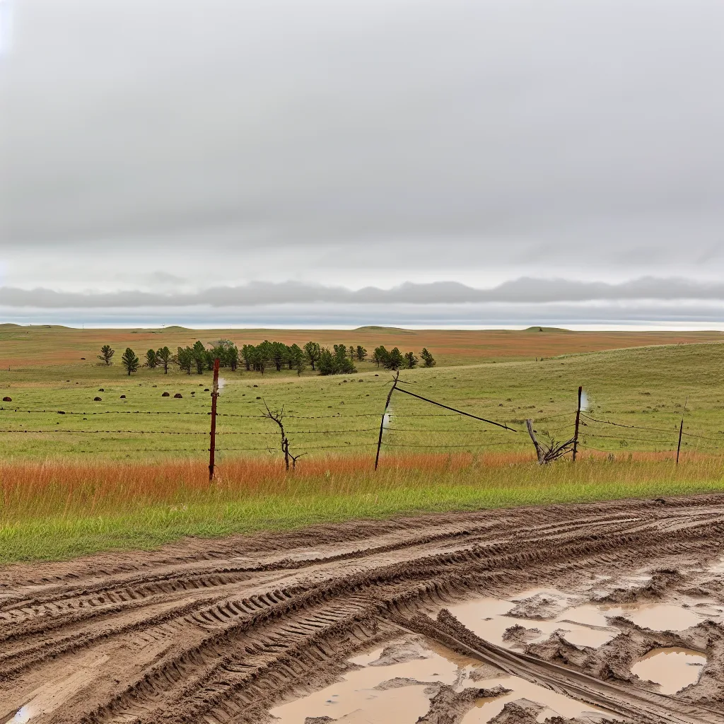 Rural acreage with open grassland in North Dakota