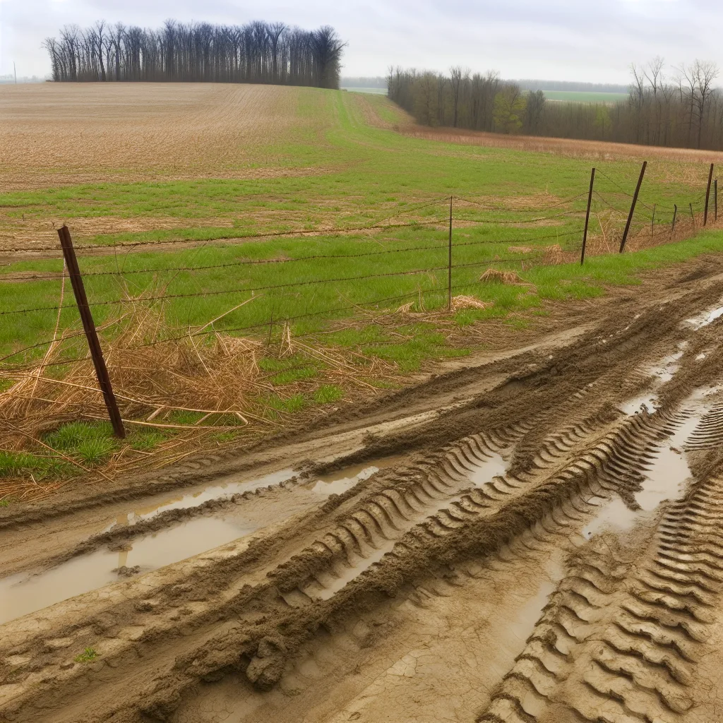 Rural acreage with open grassland in Ohio