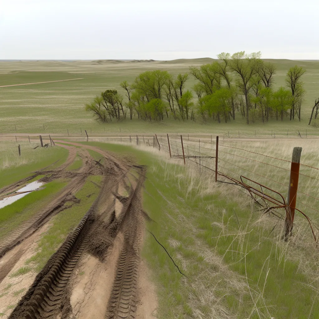 Rural acreage with open grassland in South Dakota