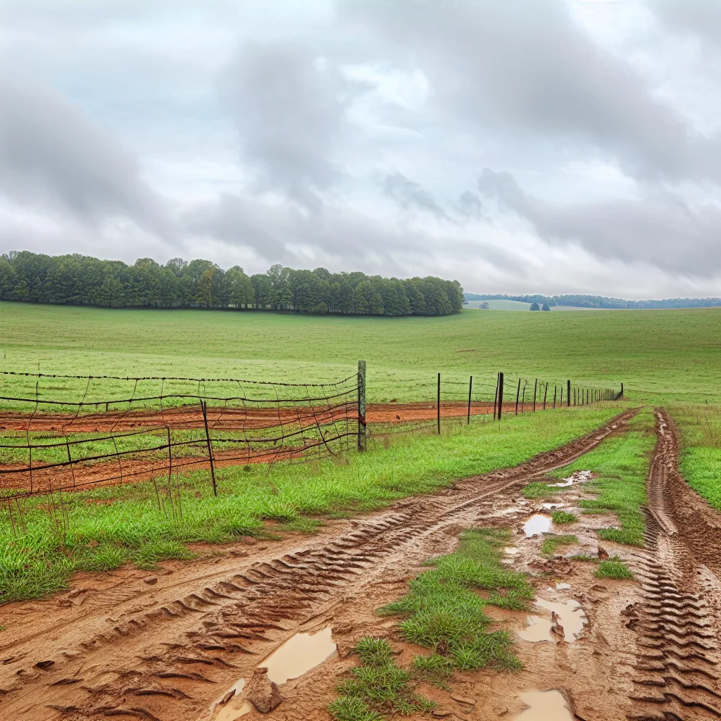 Rural acreage with open grassland in West Virginia