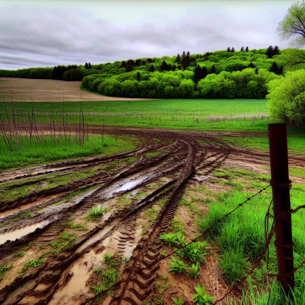 Rural acreage with open grassland in Wisconsin