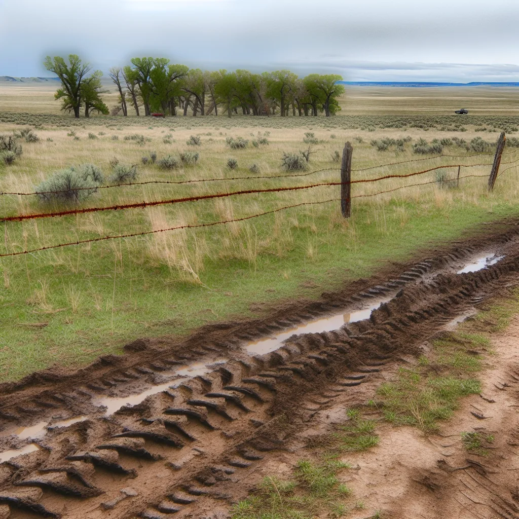 Rural acreage with open grassland in Wyoming