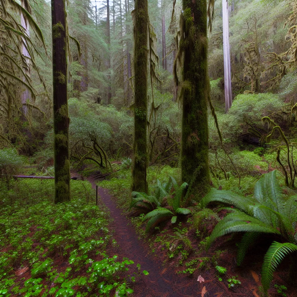 Wooded forest parcel in California