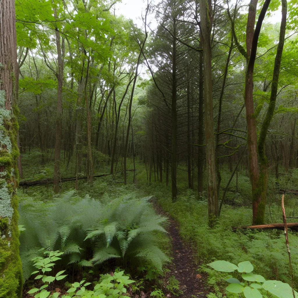 Wooded forest parcel in Illinois