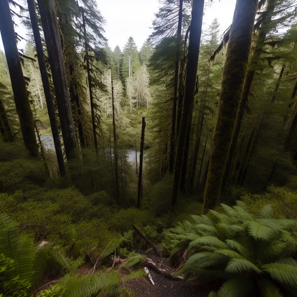 Wooded forest parcel in Lake County, California