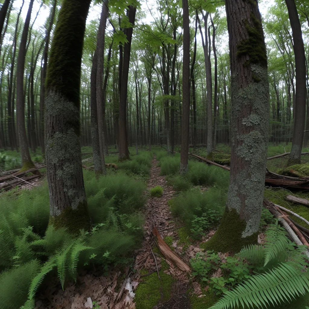 Wooded forest parcel in Maryland